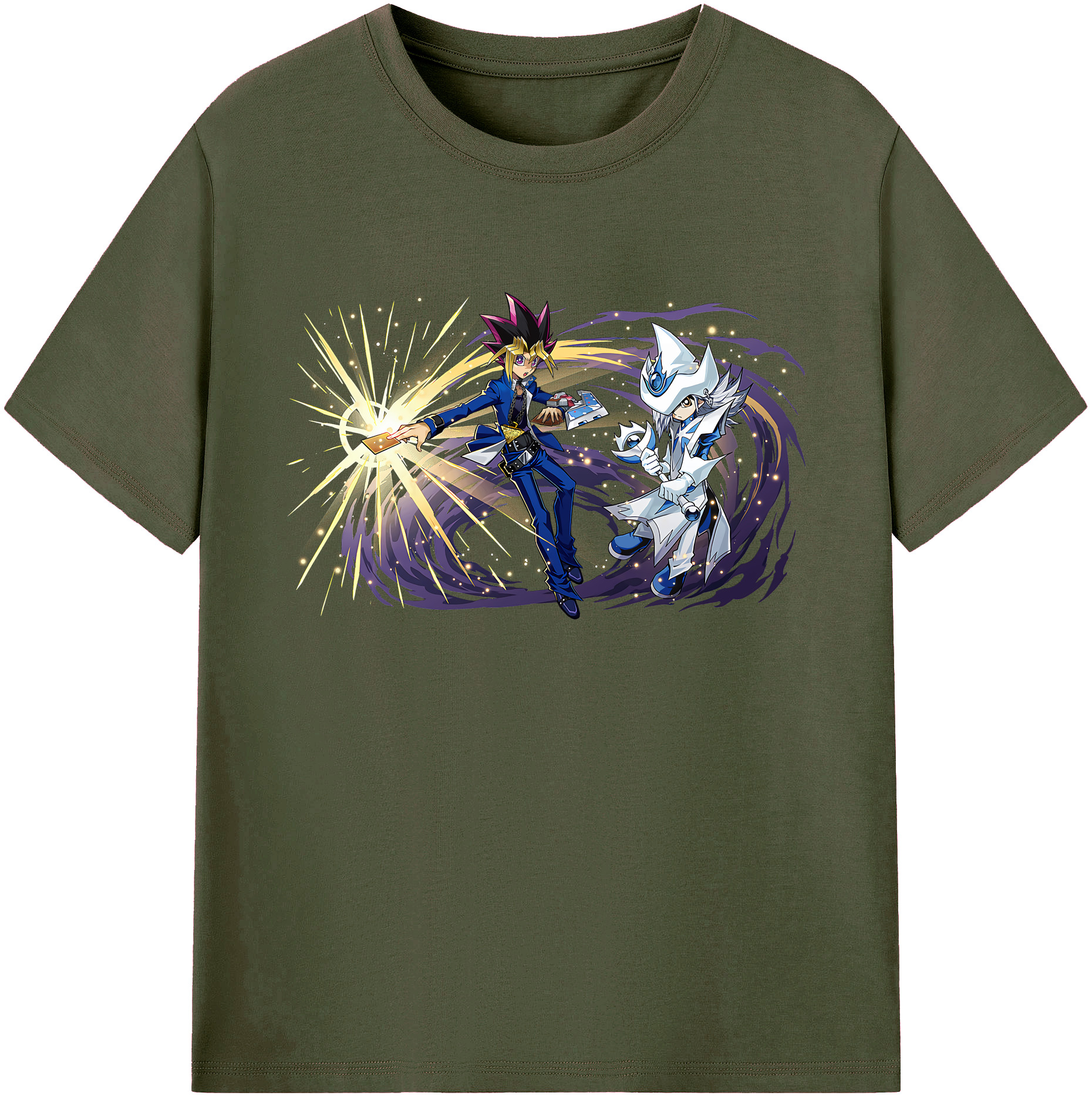 （画像用） 遊☆戯☆王 Yu-Gi-Oh! 綿100％ メンズ半袖Tシャツ｜肌触りやわらか＆通気性